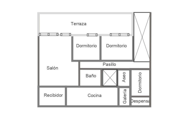 # - Apartment - 3 Rooms 2 Bathrooms 81.5 m2 | Centre, Sitges 